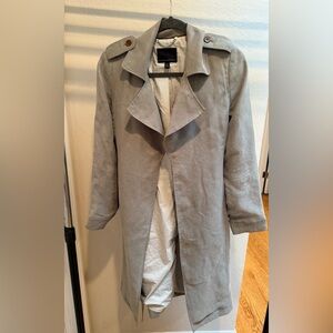 Banana Republic Sage Green Trench Coat